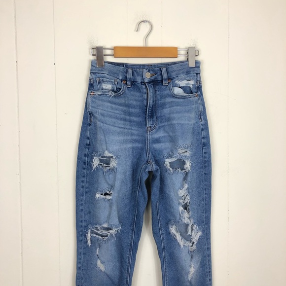 American Eagle Curvy Mom Jean Stretch Sz 0R - Picture 3 of 12